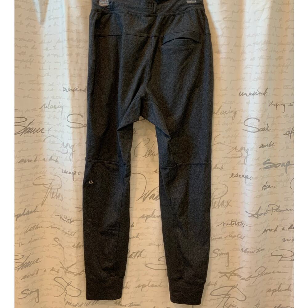 Lululemon City Sweat Heathered Grey Drawstring Joggers - Comfy Activewear- M - Picture 3 of 4